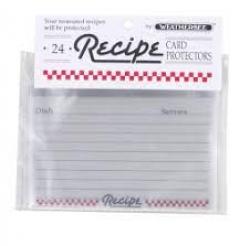 RECIPE CARD PROTECTOR 3X5